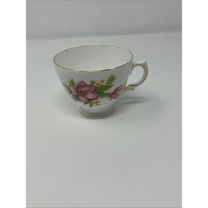 Vintage Royal Vale Bone China Pink Wild Rose Footed Cup England